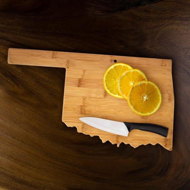 Custom U.S. State Shaped Bamboo Cutting and Serving Boards - 5