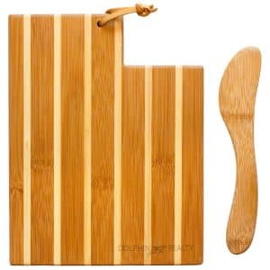 Custom Utah Charcuterie Board with Spreader Knife Gift Set