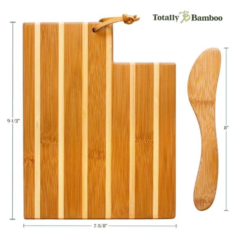 Custom Utah Charcuterie Board with Spreader Knife Gift Set - 5