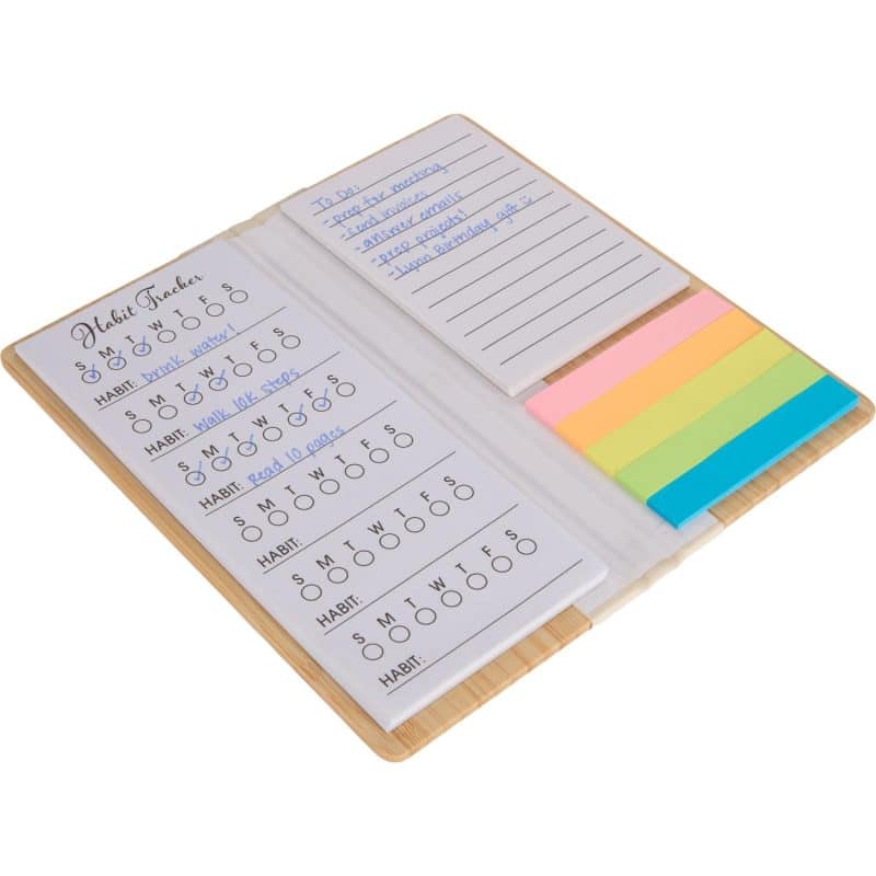 Custom Wellable™ FSC® 100% Bamboo Sticky Notes Pad - 9