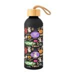 Custom 25 Oz. Full Color Blaire Recycled Aluminum Bottle With Bamboo Lid - 2