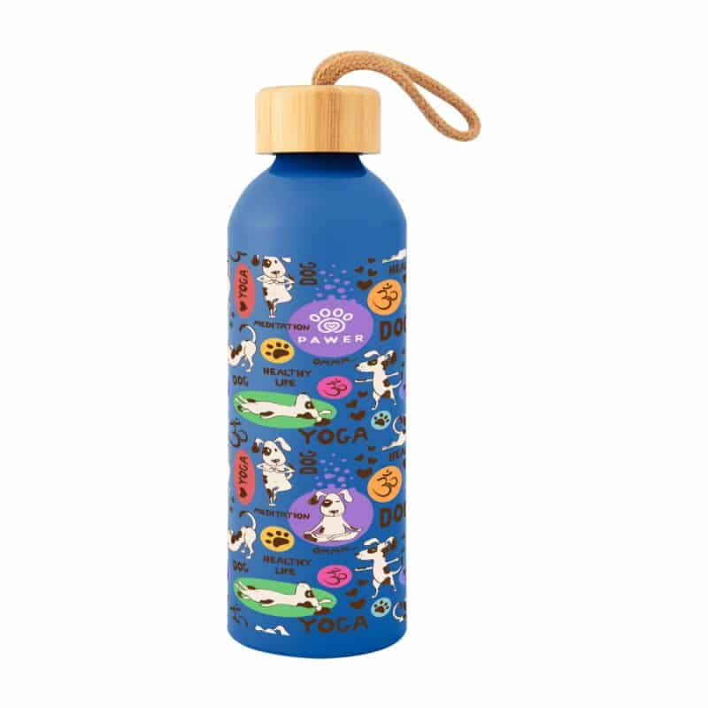 Custom 25 Oz. Full Color Blaire Recycled Aluminum Bottle With Bamboo Lid - 4