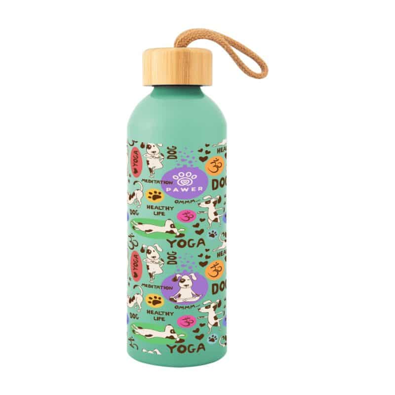 Custom 25 Oz. Full Color Blaire Recycled Aluminum Bottle With Bamboo Lid - 7