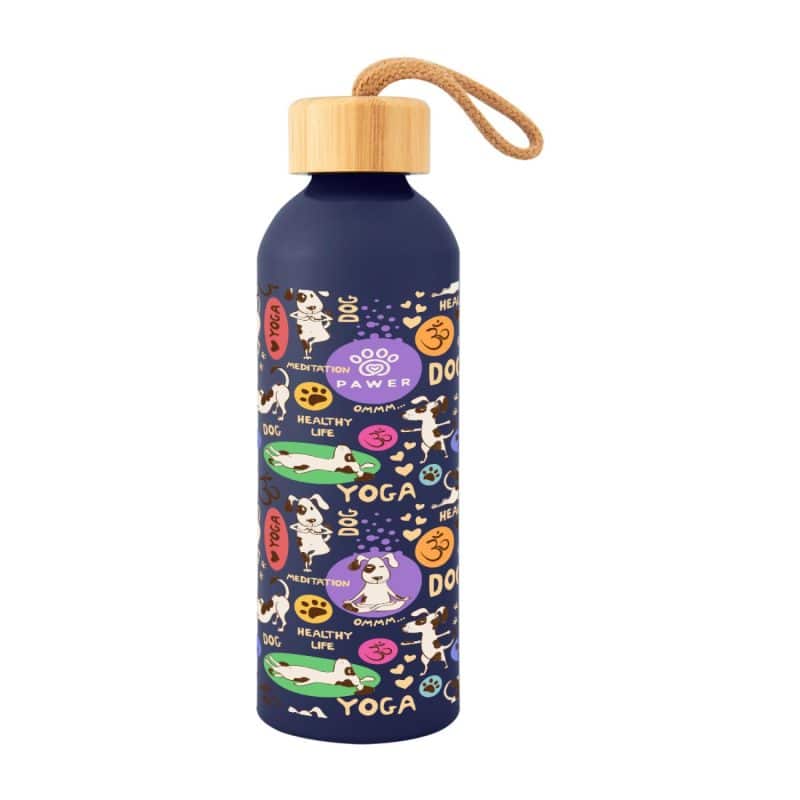 Custom 25 Oz. Full Color Blaire Recycled Aluminum Bottle With Bamboo Lid - 9