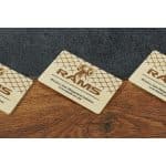 Custom Bamboo Wood Business Cards - 5
