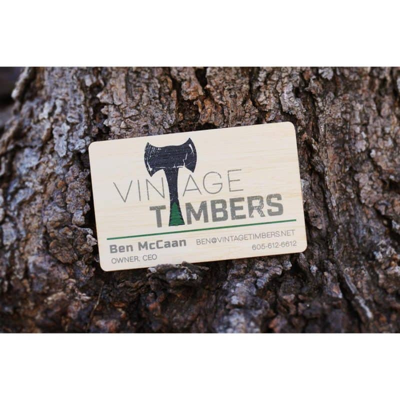 Custom Bamboo Wood Business Cards - 6