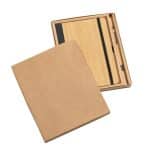 Custom Forleo Bamboo Notebook/Lucky Pen Gift Set - 1