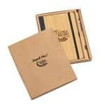 Custom Forleo Bamboo Notebook/Lucky Pen Gift Set