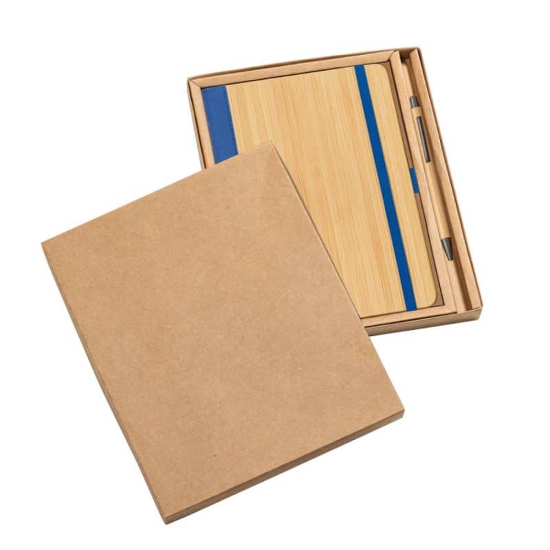 Custom Forleo Bamboo Notebook/Lucky Pen Gift Set - 6