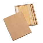 Custom Forleo Bamboo Notebook/Lucky Pen Gift Set - 8
