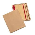 Custom Forleo Bamboo Notebook/Lucky Pen Gift Set - 9