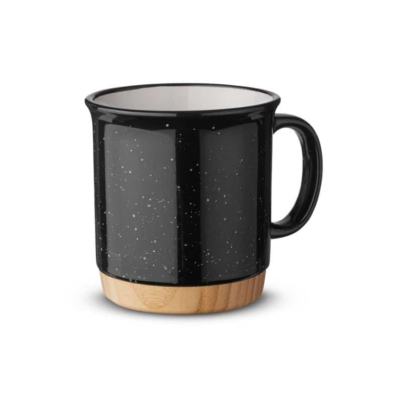 Custom 15 oz Campfire Mug With Bamboo Base - 1