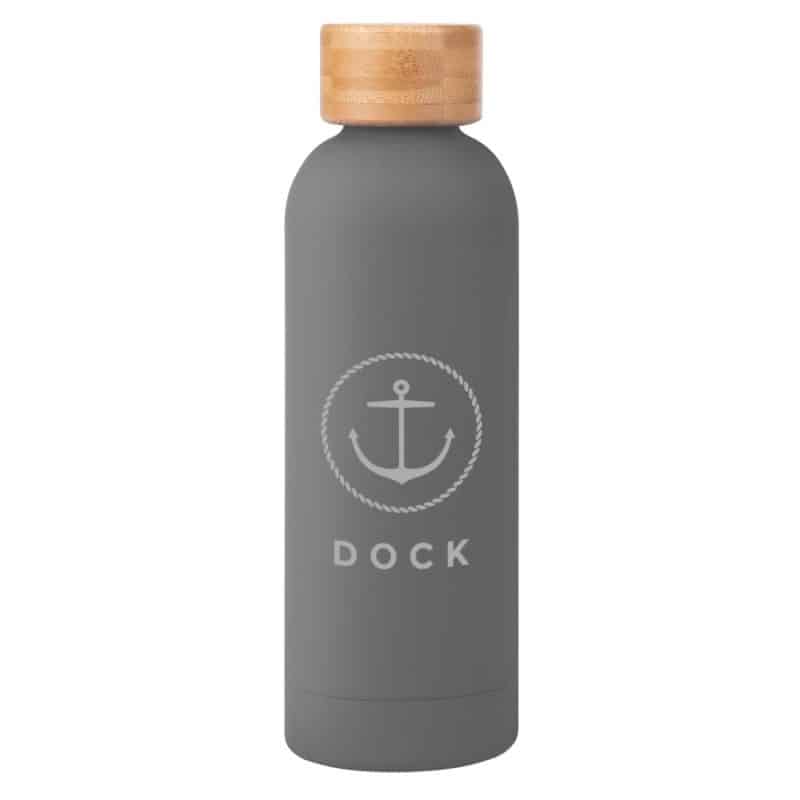 Custom 17 Oz. Blair Recycled Stainless Steel Bottle With Bamboo Lid - 6