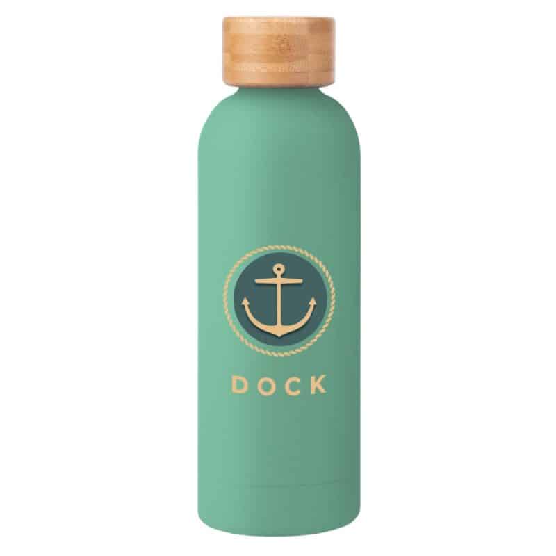 Custom 17 Oz. Blair Recycled Stainless Steel Bottle With Bamboo Lid - 9