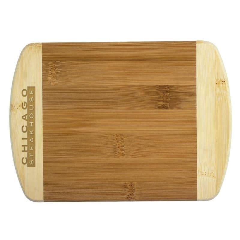 Custom 2-Tone Bamboo Bar Board - 8"
