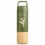 Custom 20 oz Tao Bamboo Vacuum Insulated Stainless Steel Bottle