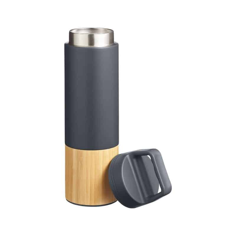 Custom 20 oz Tao Bamboo Vacuum Insulated Stainless Steel Bottle - 2