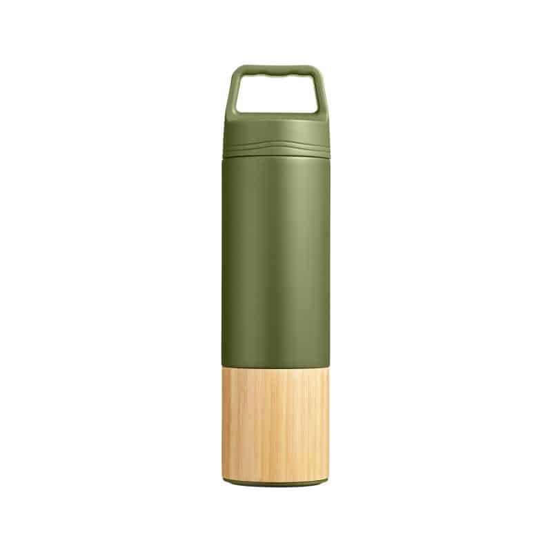 Custom 20 oz Tao Bamboo Vacuum Insulated Stainless Steel Bottle - 4