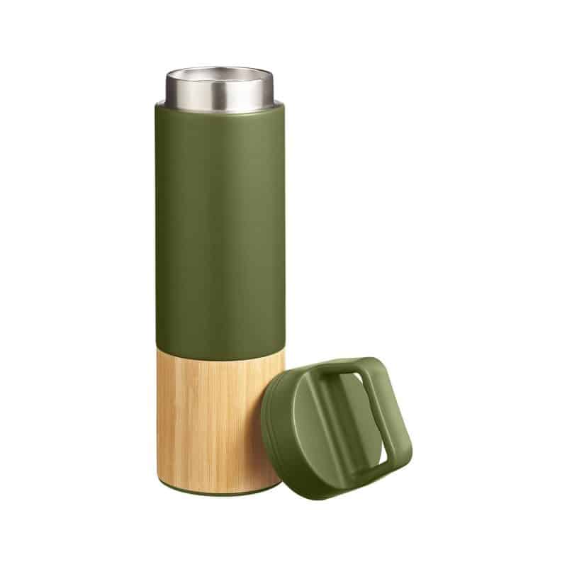 Custom 20 oz Tao Bamboo Vacuum Insulated Stainless Steel Bottle - 6