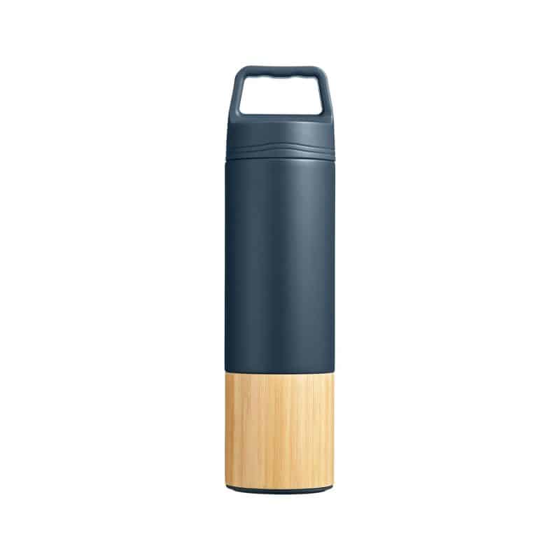 Custom 20 oz Tao Bamboo Vacuum Insulated Stainless Steel Bottle - 8