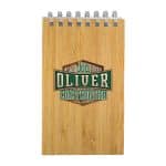 Custom 3" X 5" Bamboo Spiral Notebook - 2