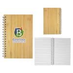 Custom 4" X 6" Bamboo Spiral Notebook