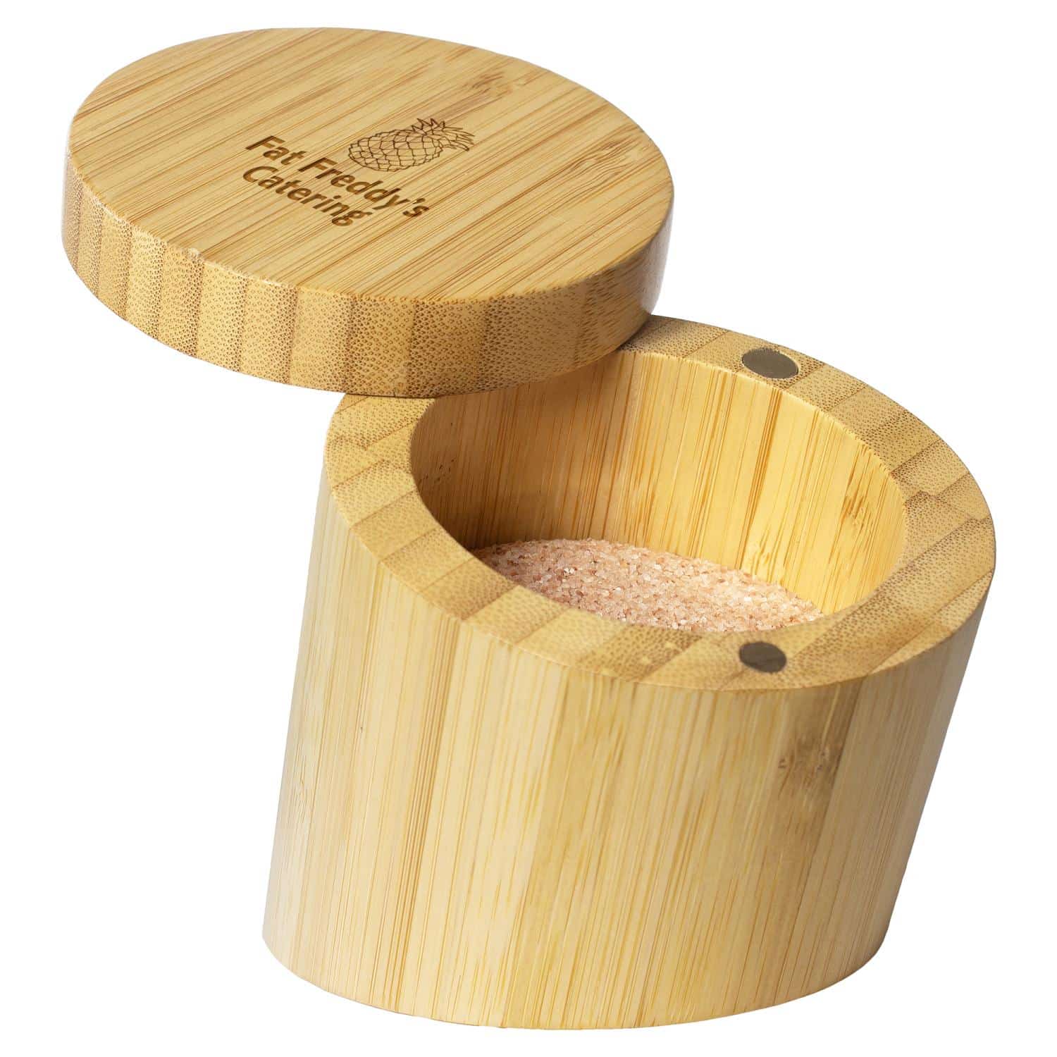 Custom Bamboo Angled Salt Cellar