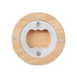 Custom Bamboo Bottle Opener With Magnet - 2