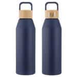 Custom Clive 24 oz Recycled Aluminum Bottle with Bamboo Lid - 5