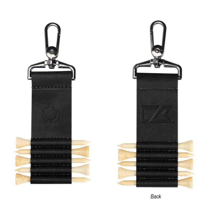Custom Cutter & Buck® Bamboo Recycled Golf Tee Set Keychain - 2