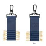 Custom Cutter & Buck® Bamboo Recycled Golf Tee Set Keychain - 3
