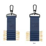 Custom Cutter & Buck® Bamboo Recycled Golf Tee Set Keychain - 4