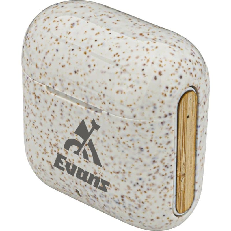 Custom EarthTrendz Wheat Straw & Bamboo Earbuds & Case - 2