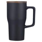 Custom Element 18 oz Ceramic Mug w/ Wood Lid - 3