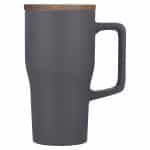 Custom Element 18 oz Ceramic Mug w/ Wood Lid - 7