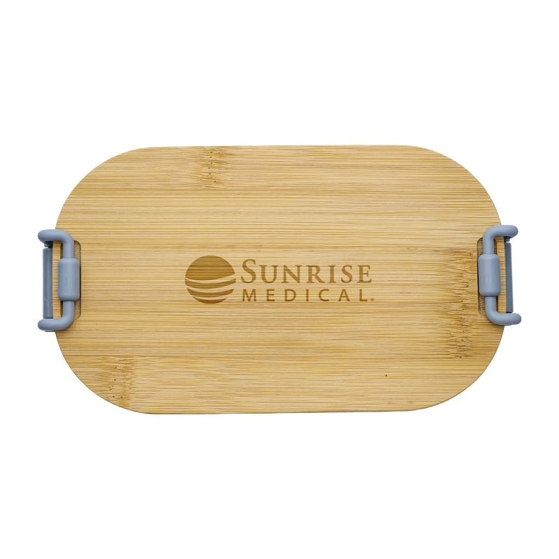 Custom Engraved Bamboo Lunch Box - 2