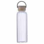 Custom Eos 21 oz Glass Bottle w/ Bamboo Lid - 7
