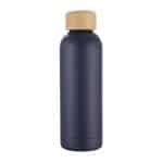 Custom Lexi 17 oz Eco-Friendly Vacuum Stainless Steel Bottle w/ Bamboo Lid - 4