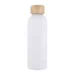 Custom Lexi 17 oz Eco-Friendly Vacuum Stainless Steel Bottle w/ Bamboo Lid - 9