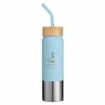 Custom Playa 24 oz Stainless Steel Tumbler With Bamboo Lid
