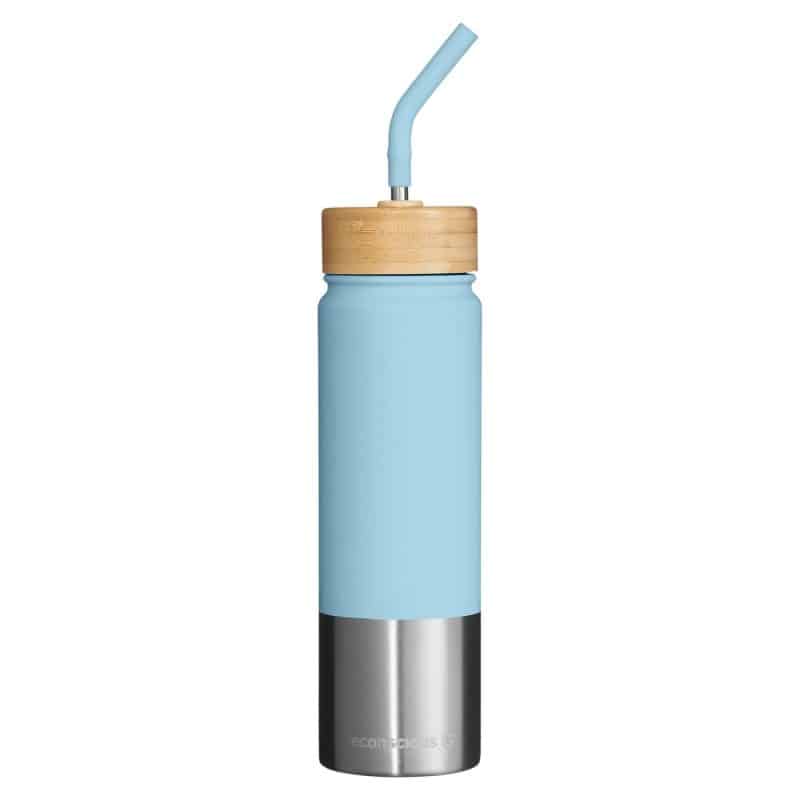 Custom Playa 24 oz Stainless Steel Tumbler With Bamboo Lid - 5