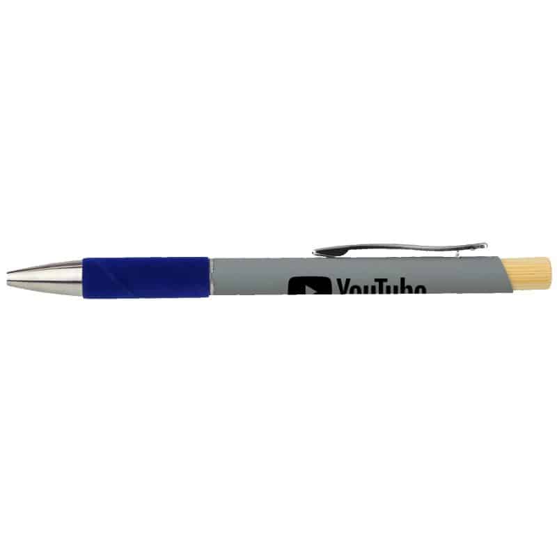 Custom Recycled Aluminum Pen Featuring a Velvet Grip - 3