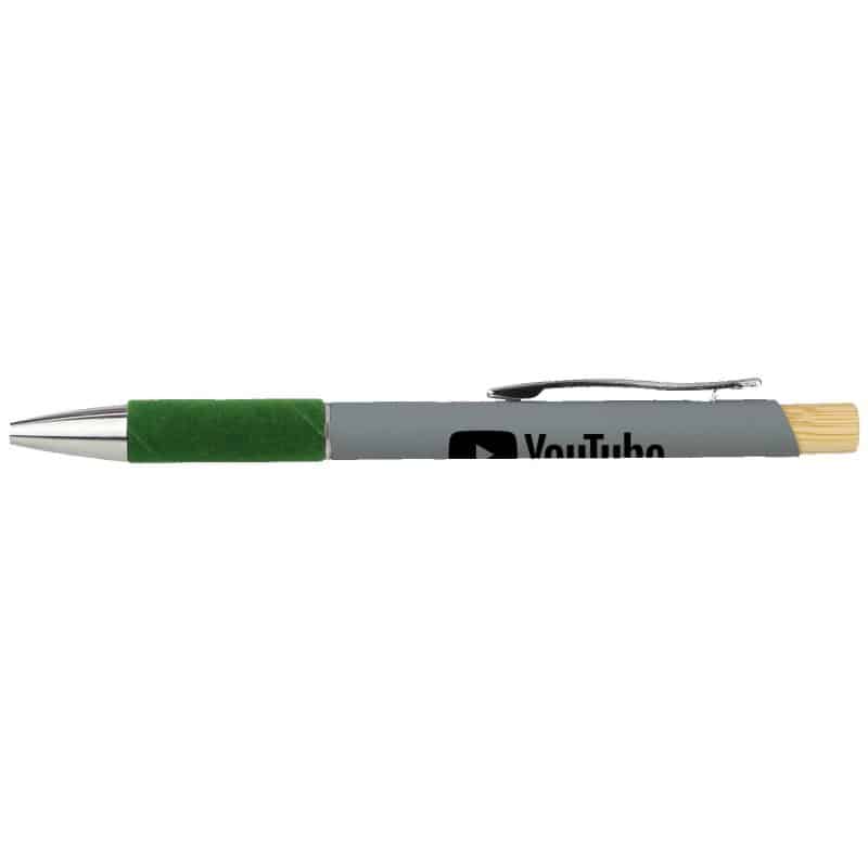 Custom Recycled Aluminum Pen Featuring a Velvet Grip - 5
