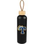 Custom Tania Recycled Bottle w/ FSC® Bamboo Lid 26oz - 2