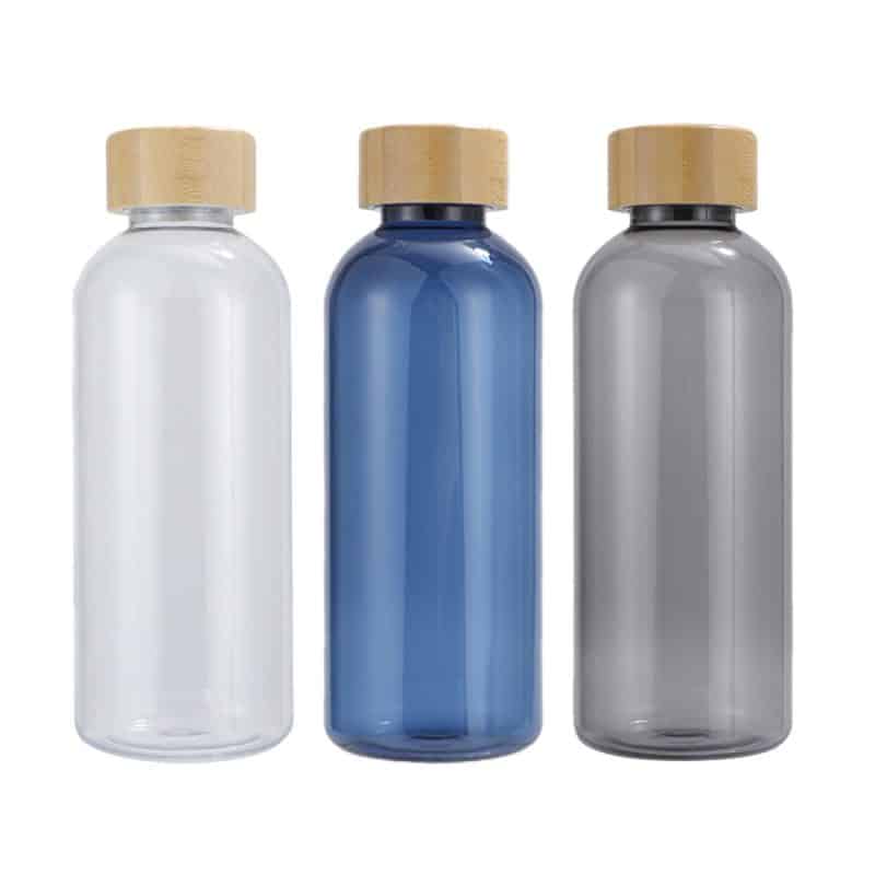 Custom Vida 22 oz RPET Reusable Sports Bottle w/ Bamboo Lid