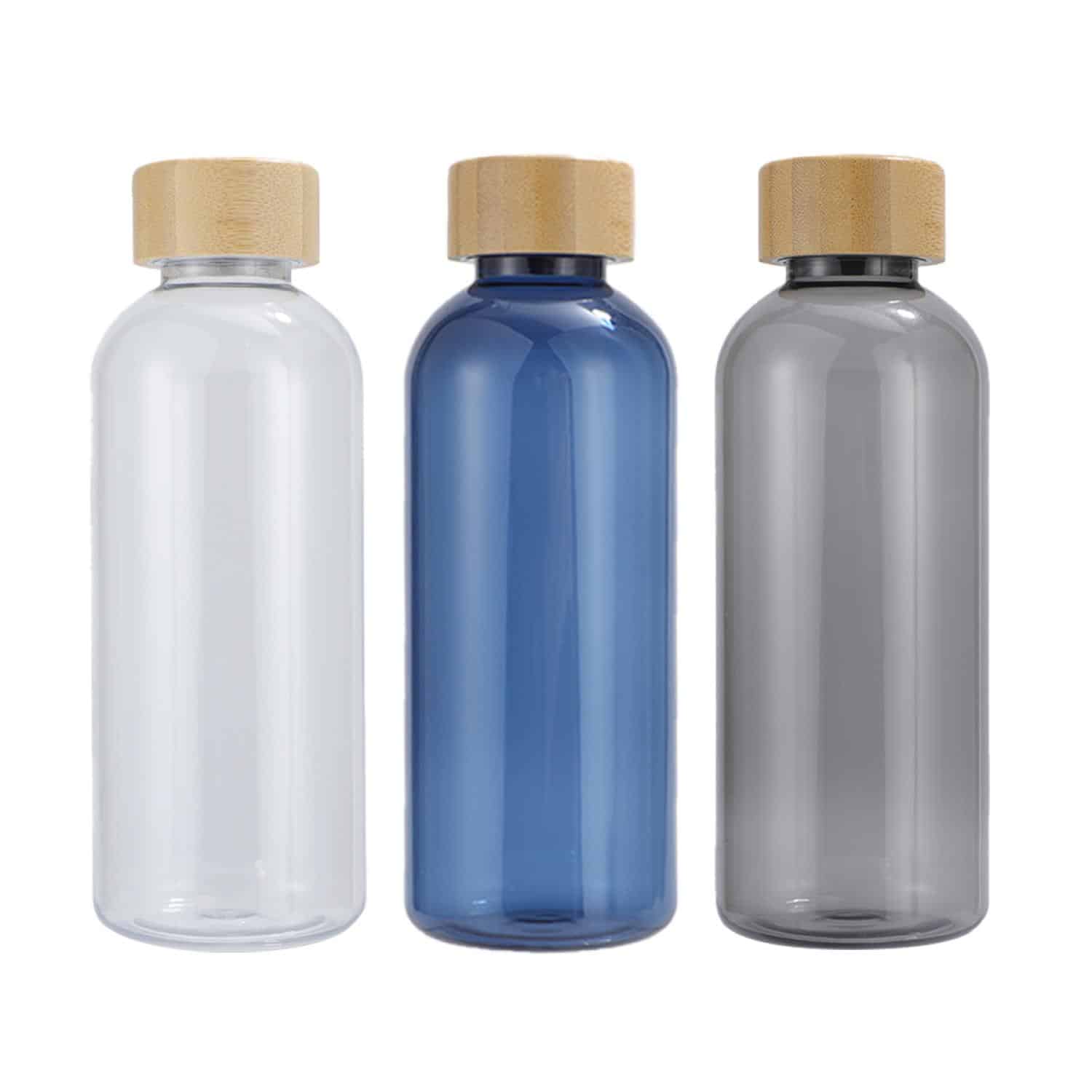 Custom Vida 22 oz RPET Reusable Sports Bottle w/ Bamboo Lid