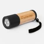 Custom Sleek Bamboo 9 LED Flashlight - 3