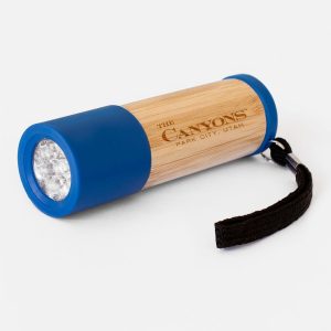 Custom Sleek Bamboo 9 LED Flashlight