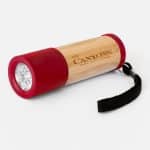 Custom Sleek Bamboo 9 LED Flashlight - 6