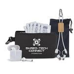 Custom "AMALFI" 10 pcs Do It All Tech Kit in Black Mesh Zipper Pouch